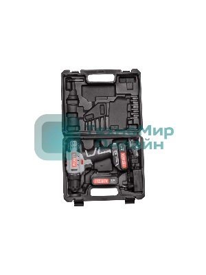 Дрель-шуруповерт Ресанта ДА-14-2ЛК, 14,4 В, 2 Ач, 45 Нм, щеточный