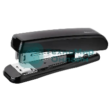 Степлер Silwerhof 401075-01 24/6 26/6 (30 листов) черный, 80 скоб, пластик закрытый/открытый, коробка