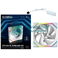 Вентилятор для корпуса Lian Li Uni Fan SL Wireless 120 ARGb белый, 120 мм, 2000 об/мин, 28.5 дБ, 4 pin
