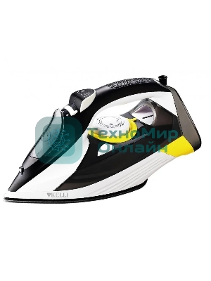 Утюг Kelli KL-1654Y черный/белый/желтый