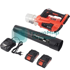 Воздуходувка Starwind SBB-570.20-4.4 пит.:от аккум. красный/черный