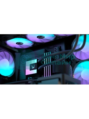 Кулер с водяным охлаждением Formula V Line ICE JET GLOW 360 BK, 360мм, 3x120мм, ARGB fans, LGA115X/1200/1700/1851, AM4/AM5