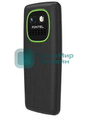 Мобильный телефон FONTEL FP250 черно-зеленый