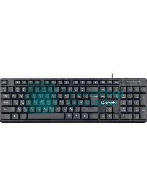 Клавиатура проводная Defender Daily HB-162, USB, черный