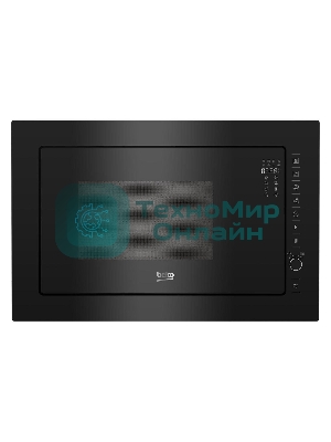 Встраиваемая микроволновая печь Beko BMGb25333BG черный, 25 л, 900 Вт, переключатели - поворотный механизм/сенсор