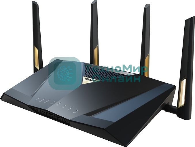 Маршрутизатор ASUS RT-BE88U, черный/желтый, 90IG08V0-MO3N0V