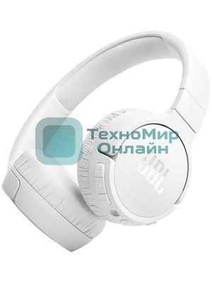 Беспроводные/проводные наушники JBL Tune 670NC белый, накладные, Bluetooth + проводной, активное шумоподавление, до 70 ч