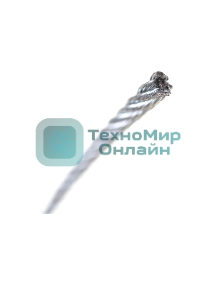 Трос стальной СТРОЙМЕТИЗ 4140060 3.0 мм DIN 3055 цинк (уп.20 м) подвес