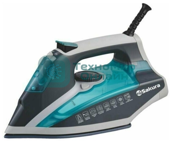 Утюг Sakura SA-3061CG Premium 2600 Вт керам.подошва автооткл пар.увлажнение самоочист