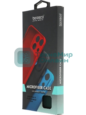 Чехол Microfiber Case для Apple iPhone 16 Pro Max зеленый опал, Borasco