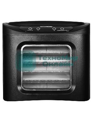 Сушка для фруктов и овощей Hyundai HYFD-P1203 12под. 500 Вт, черный