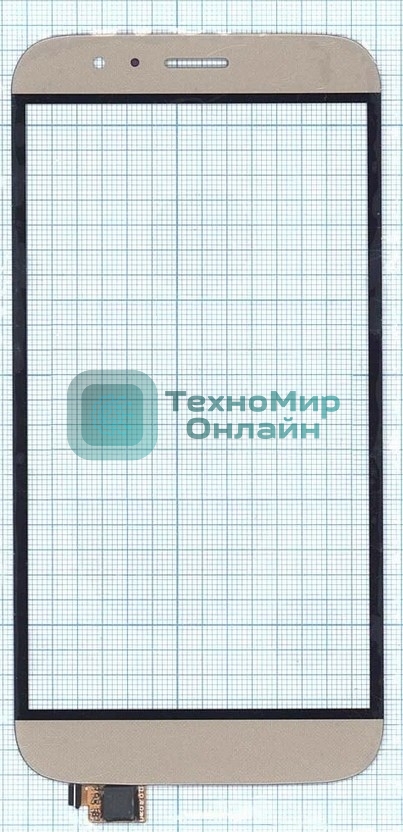 Сенсорное стекло (тачскрин) для Huawei G7 Plus, золотое