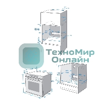 Духовой шкаф Weissgauff EOM 751 PDB Black Edition