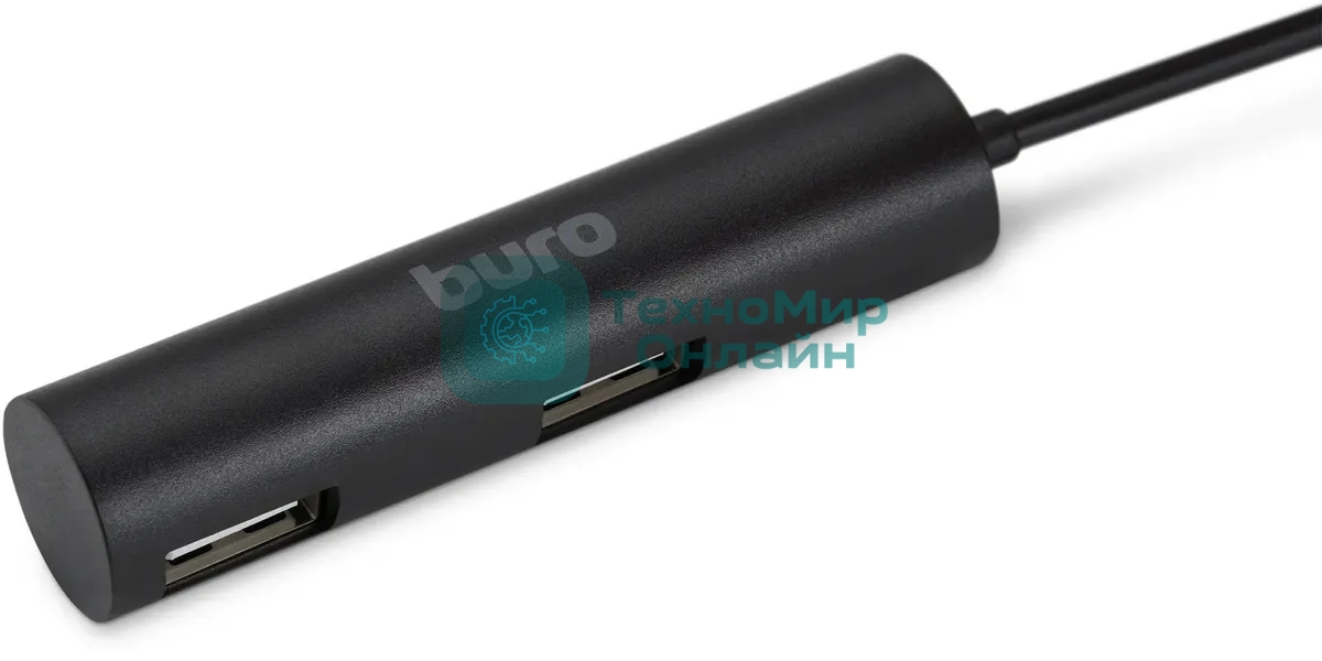 USB-концентратор Buro BU-HUB4-0.5R-U2.0, USB 2.0, USB 4 порта, USB