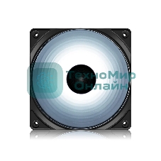 Вентилятор для корпуса DEEPCOOL RF120W DP-FLED-RF120-WH черный 120мм 1300rpm 22db 4-pin