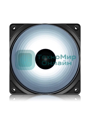 Вентилятор для корпуса DEEPCOOL RF120W DP-FLED-RF120-WH черный 120мм 1300rpm 22db 4-pin