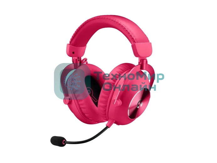 Гарнитура Logitech G Pro X 2 Lightspeed розовый, беспроводная + проводная, Bluetooth/USB/3.5 мм, до 50 ч