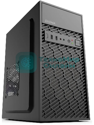 Компьютерный корпус Digma DCC-MN303 черный без БП mATX 1x80мм 2x120мм 1xUSB 2.0 1xUSB 3.0 audio