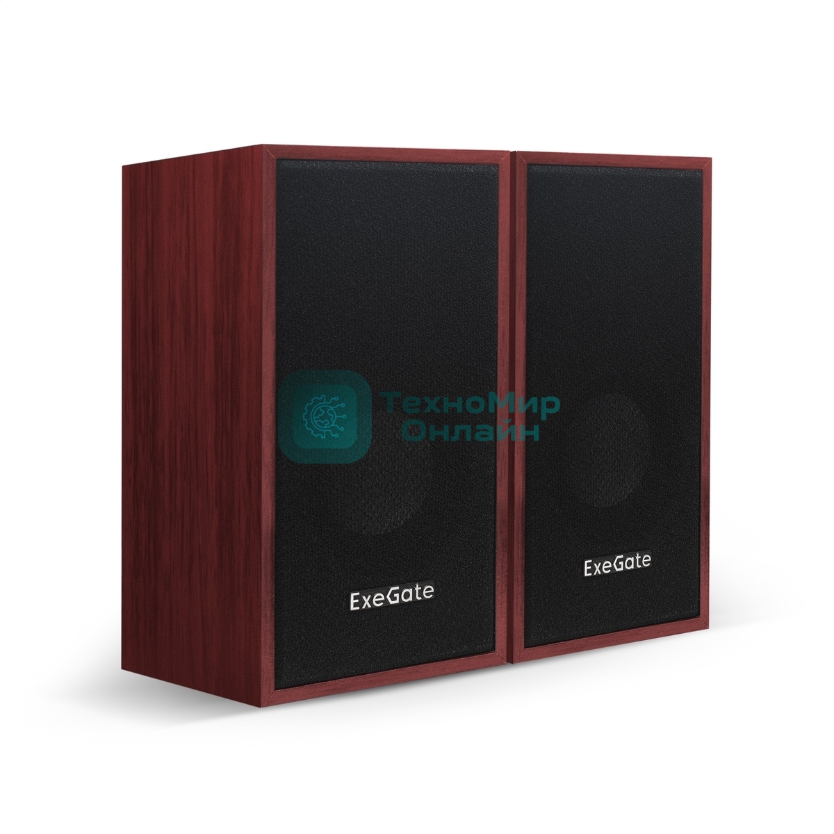 Акустическая система 2.0 ExeGate EX287059RUS Tango 314 (питание USB, 2х3Вт (12 Вт RMS), 80-20000Гц, темное дерево)