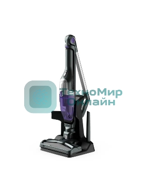 Пылесос вертикальный Tefal TY1238WO серый/фиолетовый, питание от аккумулятора, 145 Вт, уборка сухая, пылесборник 0.4 л, работа от АКБ max 40 мин.