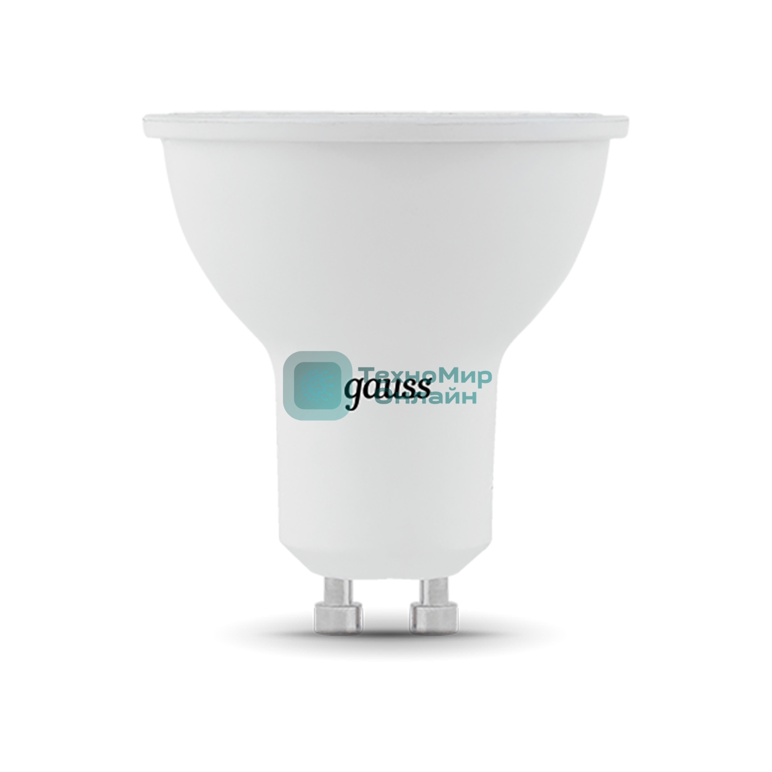 Лампа светодиодная Gauss 101506309 LED 9 Вт 860 Лм 6500К GU10 софит MR16 холодная черный