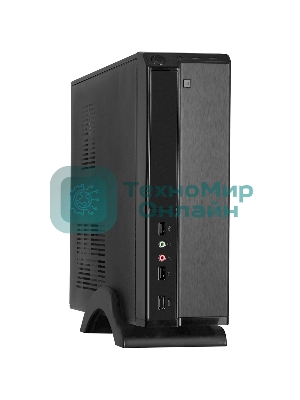 Компьютерный корпус ExeGate EX268688RUS Компьютерный корпус MiniITX ExeGate MI-207 Black, miniITX/mATX, (M300, 80мм), 2хUSB, Audio