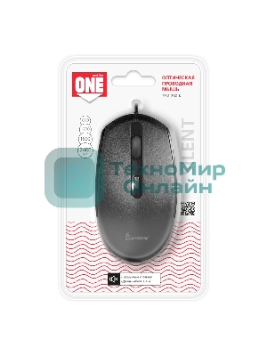 Мышь проводная Smartbuy ONE 280-K черная SBM-280-K
