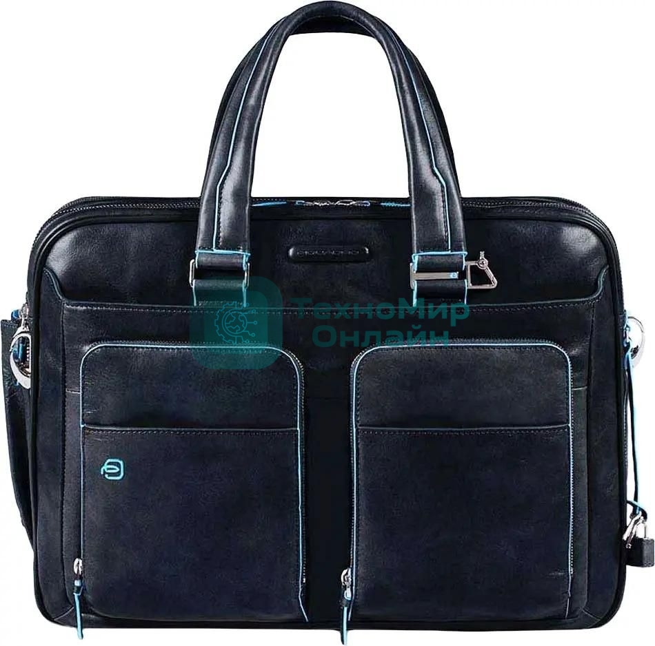 Сумка для ноутбука Piquadro Blue Square CA2765B2/BLU2 синий натур.кожа