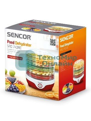 Сушилка для овощей и фруктов Sencor SFD 742RD