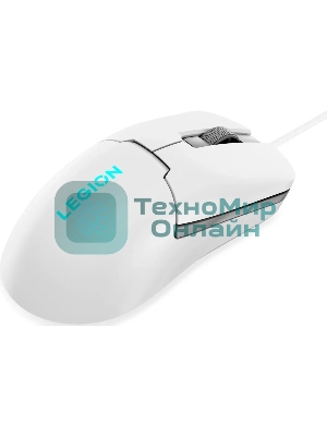 Мышь проводная Lenovo Legion M300s белый, 8000 dpi, USB, кнопки - 6
