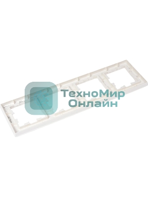 Рамка 4-мест. IEK BRITE РУ-4-БрБ бел.