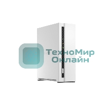 Сетевое хранилище SMB QNAP TS-133 NAS 1 HDD tray. ARM 4-core Cortex-A55 1.8GHz, ram 2 Gb (max), 1x1GbE, 1xUSB 2.0 port,1xUSB 3.2 Gen 1
