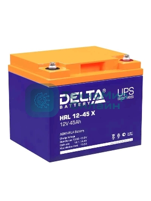 Батарея Delta HRL 12-45 X (45А\ч, 12В) свинцово-кислотный аккумулятор
