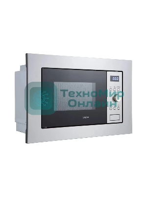 Микроволновая печь встраиваемая Evelux MW 20 X серебристый, 20 л, 700 Вт, переключатели - кнопки/поворотный механизм