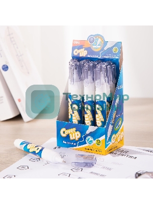 Ручка корректор Deli E7286 шариковый белый 8мл