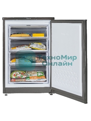 Морозильная камера Бирюса W514 графит 110л, 4 ящика