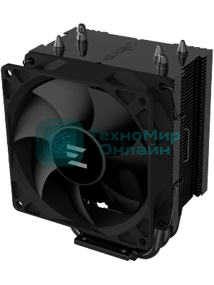 Кулер ZALMAN CNPS4X BLACK V2, 92мм FAN, 3 HEAT PIPES, 4-PIN PWM, 800-2000 RPM, 29DBA, HYDRO BEARING, LGA1851/1700, AM5/AM4, screw type installation