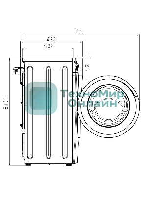 Стиральная машина Atlant СМА 60У1014-02 белая, загрузка фронтальная 6кг, 1000 об/мин., класс: A+++