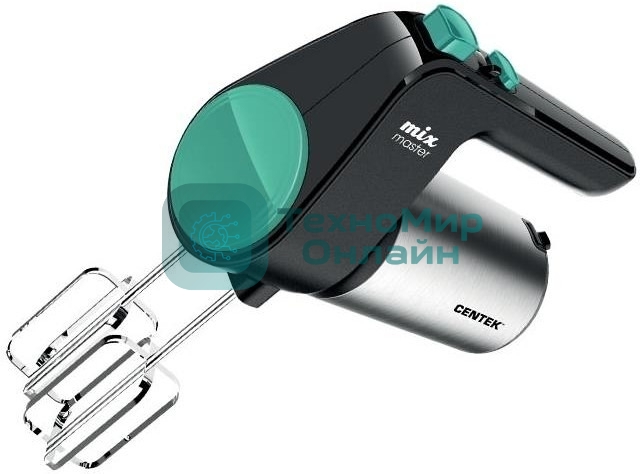 Миксер Centek CT-1123 (черный/сталь)