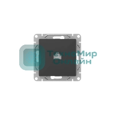 Механизм розетки RJ45 (cat5) EKF UP1-SOB-RJ45-5 черный Эпика