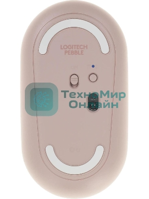 Мышь беспроводная Logitech Pebble M350 розовый, 1000 dpi, радиоканал, Bluetooth, USB, кнопки - 3
