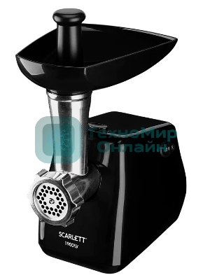 Мясорубка электрическая Scarlett SC-MG45M26 черный, 1900 Вт, 2.0 кг/мин, реверс, защита от перегрузки, насадки - 5