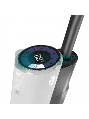 Пылесос вертикальный BQ VCA1002W белый/черный, питание от аккумулятора, 30 Вт, уборка влажная/сухая, пылесборник 0.75 л, бак для жидкости 0.85 л, работа от АКБ max 45 мин