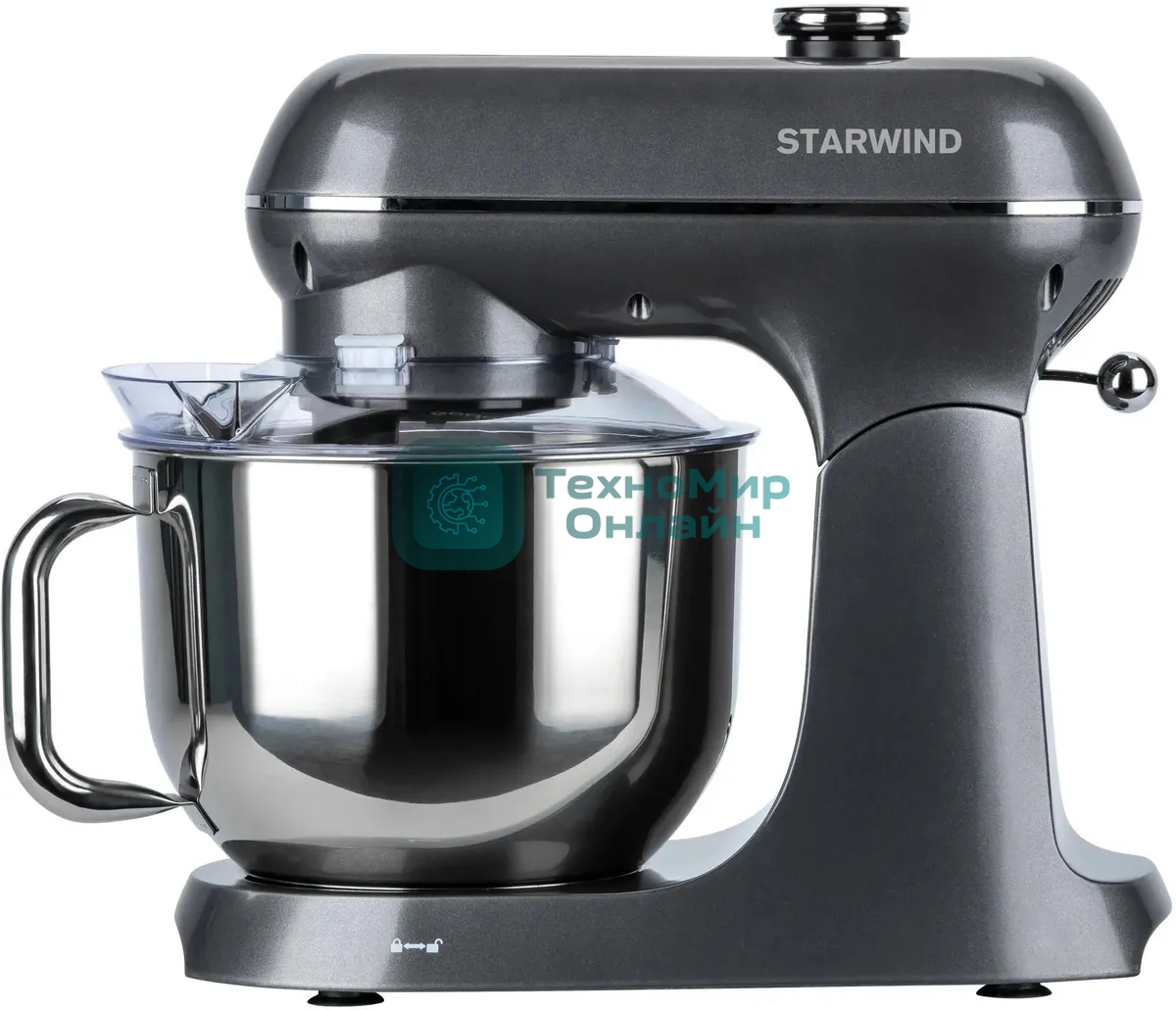 Миксер планетарный Starwind SPM4171 1200 Вт, серебристый