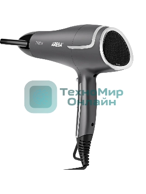 Фен ARESA AR-3232 серый/серебристый, 2100 Вт