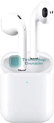 Наушники TWS Aksberry B24 Air Sound белый, вкладыши, Bluetooth, сенсорное управление, разъем Lightning, до 3 ч