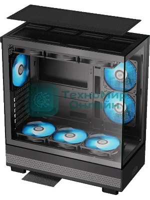 Корпус PcCooler C3Q500 BK черный без БП ATX 9x120мм 5x140мм 2xUSB3.0 audio bott PSU