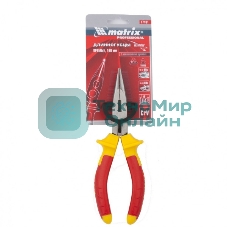 Длинногубцы Matrix прямые Insulated 17101 160 мм, двухкомпонентные рукоятки PROFESSIONAL