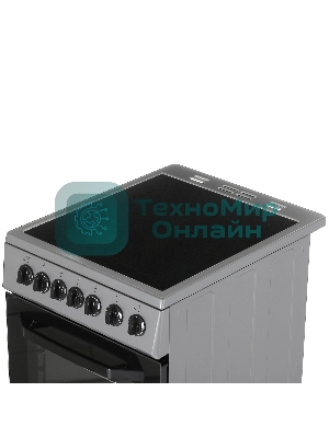 Плита электрическая Beko FFSE57114GS серебристый, конфорок 4 шт, духовка 55 л, 50 см x 85 см x 60 см