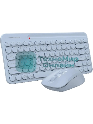 Комплект клавиатура+мышь A4Tech FStyler FG3200 Air2 беспроводной, USB, 2000 DPI, синий